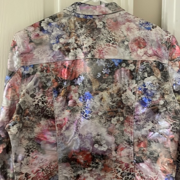 BOSTON PROPER SHINEY JACKET SIZE M - Picture 5 of 5